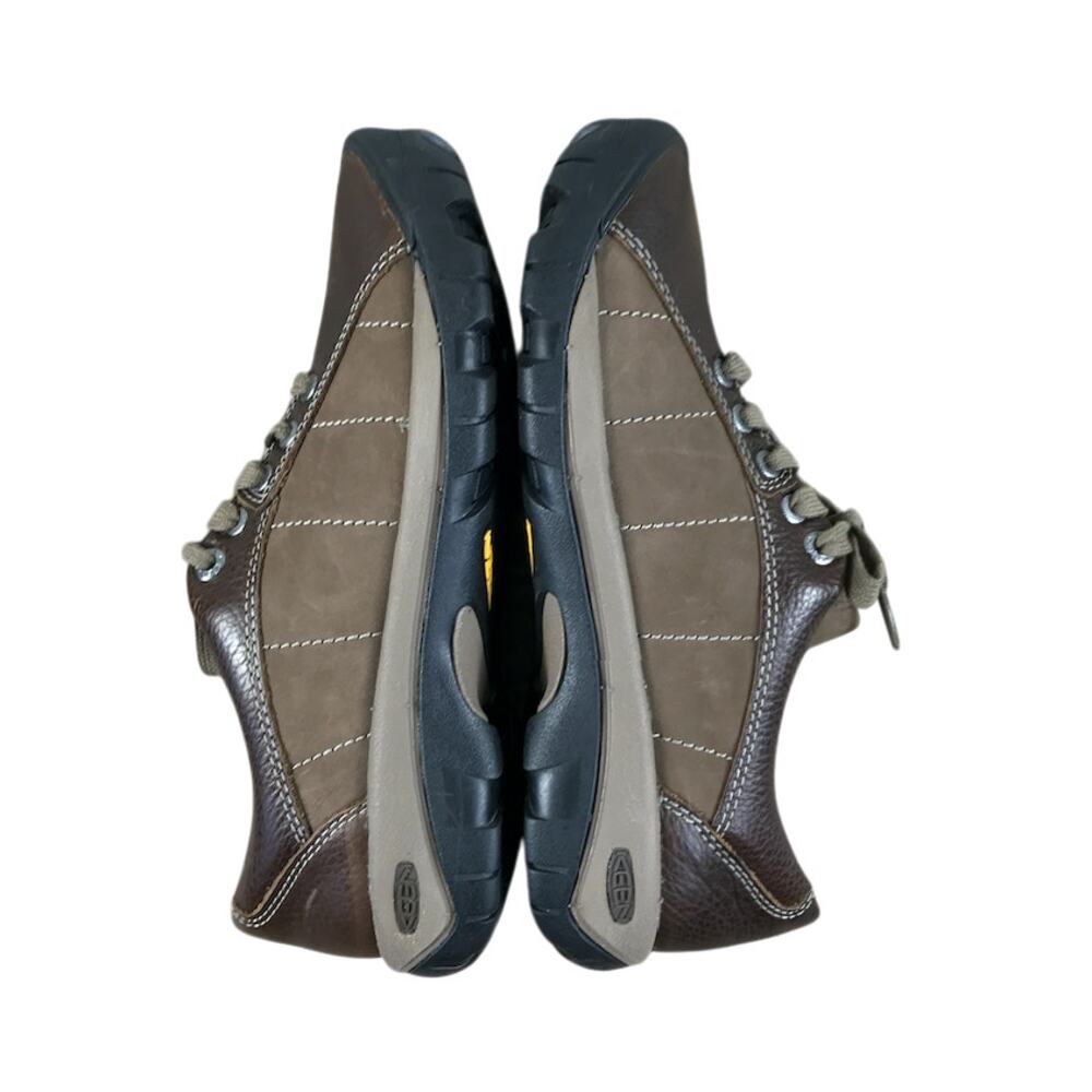 KEEN Presidio Leather LaceUp Everyday Shoes W 9 Brown Outdoor Versatile NWOT - Picture 9 of 13
